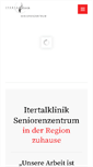 Mobile Screenshot of itertalklinik-seniorenzentrum.de